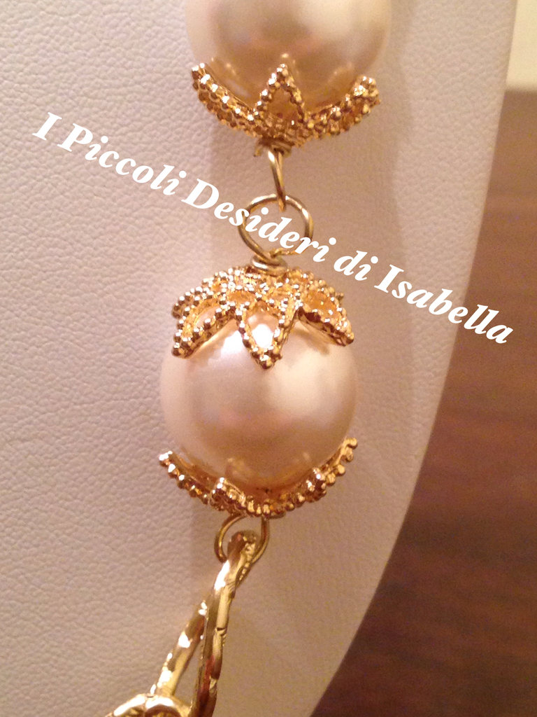 Collana Lunga Natalizia Con Campana E Nappa Di Campanellini – Gioiello Pendente A Tema Festa Per Donne, Elegante Accessorio Per Cene E Feste Di Natale