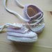 scarpine tennis sneakers bianche e rosa bambina in pura lana e alpaca 