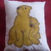 cuscino dipinto "orso"