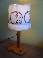 lampada dipinta "elefante"