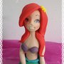 Statua caketopper Ariel principessa