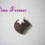 10 ciondolo fimo mooncake con morso handmade