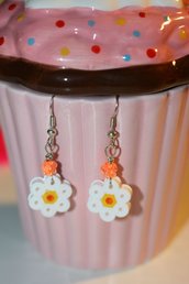 orecchini fiorellino hama beads
