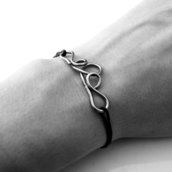 Braccialetto in acciaio, braccialetto dell'amicizia, bracciale amicizia - ABBRACCIAMI