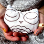 Scaldamani pupazzo Warmy scalda mani gufo gufetto owl idea regalo by Mosquitonero