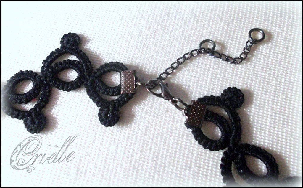 Collana/Girocollo in Pizzo Nero Chiacchierino Keira - Gioielli