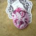 ciondolo con micro decori fatti a mano in fimo rosa