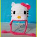 Cappello a uncinetto a forma di  Hello Kitty  per bambina 