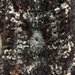 Cappotto mosaico in lana BIO nero fatto a mano