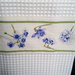 Set asciugamani "fiori" azzurro