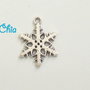 7 charms fiocco di neve 18x10mm