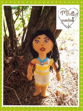 Bambolina in pannolenci Pocahontas