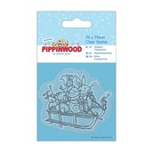 Clear Stamp - Pippinwood Christmas "Sledge"