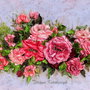 Ricamo " La ricchezza di rose." Silk ribbon embroidery, fiori di stoffa, raso, ricamo a mano