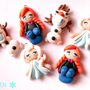 LOTTO STOCK 1 CIONDOLO CABOCHON FIMO ELSA ANNA OLAF FROZEN PERSONAGGI CARTOONS