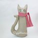 Fermaporta 'Gatto beige': un'idea regalo originale e personalizzabile per voi!