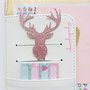 Paperpins lifeplanner-  Alce rosa glitter