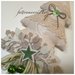 Albero natalizio in cotone tinta naturale con pizzi e stella