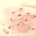 NOVITA' - idea regalo - stile shabby chic - fimo - Ciondoli TEIERA e  TAZZINA - rosa con boccioli di rose 