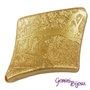 Perla rombo acrilico 39x30x6 golden