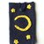 Custodia portacellulare blu Cielo stellato ispirato a Sailor Moon, fatto a mano all'uncinetto con luna e stelle applicate e chiusura con bottone