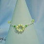 Bracciale cerchio di perle - Pastel green