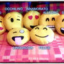 CUSCINO 30 CM SMILE EMOTICON DIVANO CUSCINI IDEA REGALO NATALE COLORE BISCOTTO FORMA BISCOTTI