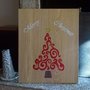 Pannello decorativo in legno - Merry Christmas