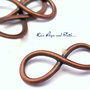 1 Connettore "Infinito" color rame (25x10mm) (cod.23884)