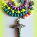 Rosario in fimo fatto a mano multicolore con murrine colorate - creazioni personalizzabili Gli originali Idee regalo donna