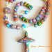 Rosario in fimo fatto a mano multicolore con murrine colorate - creazioni personalizzabili Gli originali Idee regalo donna