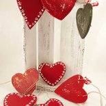 GIDWRIY 200 Pezzi Cuoricini Legno ini,Stelline Di Legno Piccole per