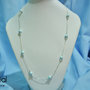 Collana corta Giro di Perle - Pastel Blue