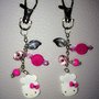 Portac chiavi Hello Kitty Cuoca con Charms