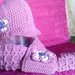 cappello/scaldacollo  di lana donna lavorato ad uncinetto