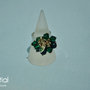 Anello con Biconi e Perle - Emerald