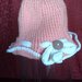 cappellino di lana neonata lavorato ad uncinetto