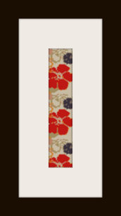 PDF schema bracciale Fiore rosso in stitch peyote pattern - solo per uso personale 