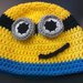 cappello minion uncinetto per bimbo