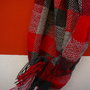sciarpa in lana ,lavorata al telaio