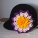 DALIA.Grande fiore/SPILLA in FELTRO.Perfetta per ravvivare i capi Invernali(cappello,borsa,cuscino).Bomboniera,segnaposto.Hand made