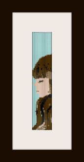 PDF schema bracciale Girl11 in stitch peyote pattern - solo per uso personale 