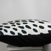 Cuscino arredo bianco e nero Goccia, (Dimensione 45x45 cm, 18x18 inches) 