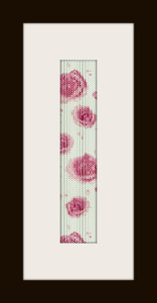 PDF schema bracciale Rose in stitch peyote pattern - solo per uso personale 