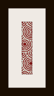 PDF schema bracciale Spirali rosse in stitch peyote pattern - solo per uso personale 