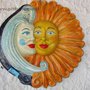 Scultura da parete "sole e Luna"