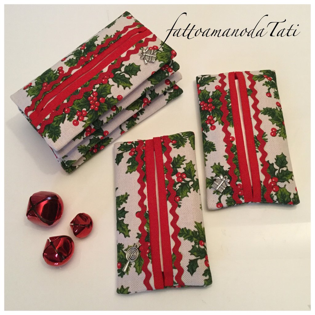 Grembiule Bambino Made In Italy In Cotone Fantasia Natalizia Con Tasche - Cm 52x43, Regalo Cucina Per Piccoli Chef