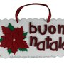 Targhetta fuori porta BUON NATALE