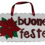 Targhetta fuori porta BUONE FESTE