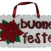 Targhetta fuori porta BUONE FESTE